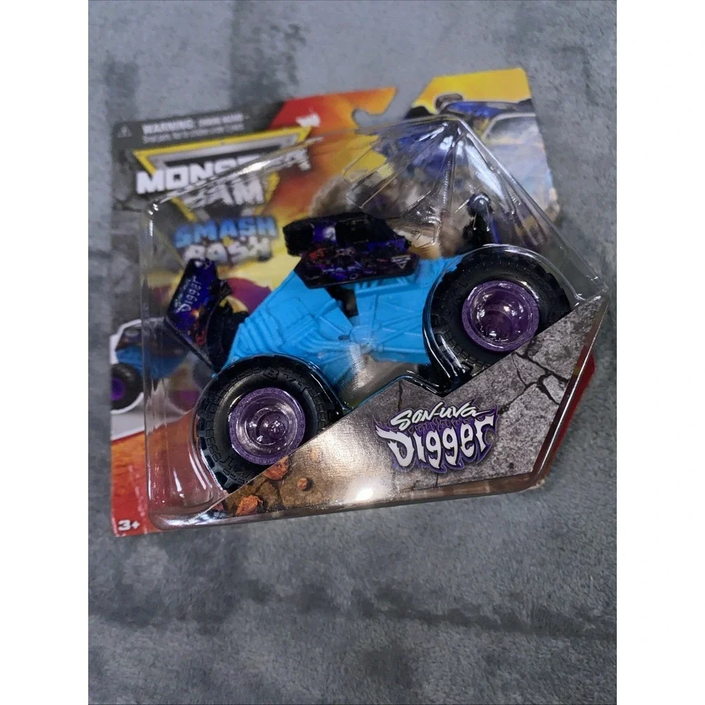 Monster Jam Diecast Truck Smash Bash Sonuva Digger Wild Side Lot of 2 NEW in Box